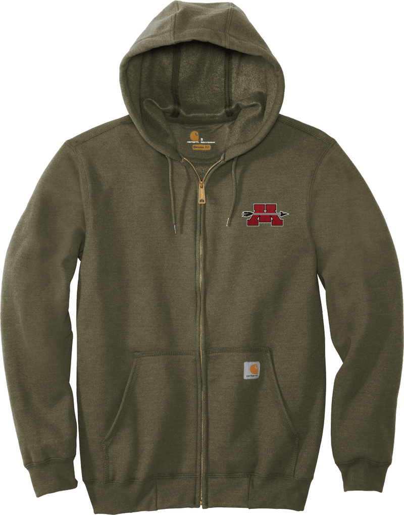 Mercer Arrows Carhartt Midweight Hooded Zip-Front Sweatshirt