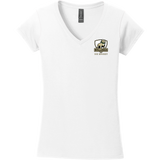 HVM Bulldogs Softstyle Ladies Fit V-Neck T-Shirt