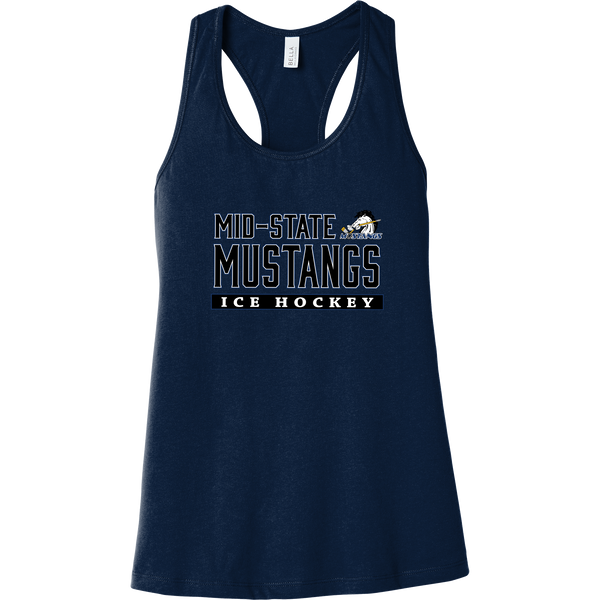 Mid-State Mustangs Womens Jersey Racerback Tank