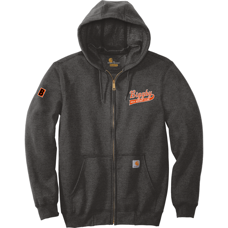 Biggby Coffee AAA Carhartt Midweight Hooded Zip-Front Sweatshirt