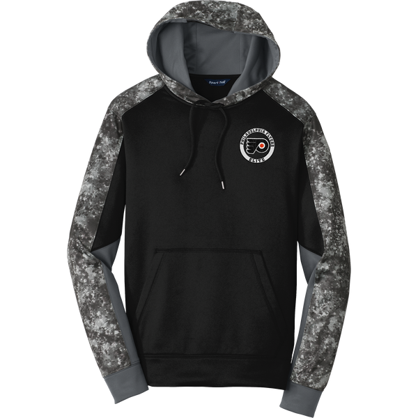 Philadelphia Flyers Elite Sport-Wick Mineral Freeze Fleece Colorblock Hooded Pullover