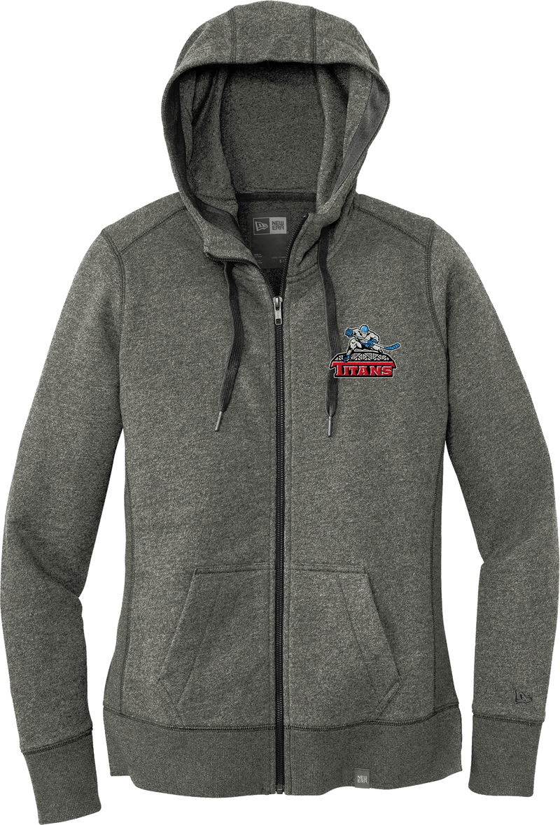 NJ Titans New Era Ladies French Terry Full-Zip Hoodie