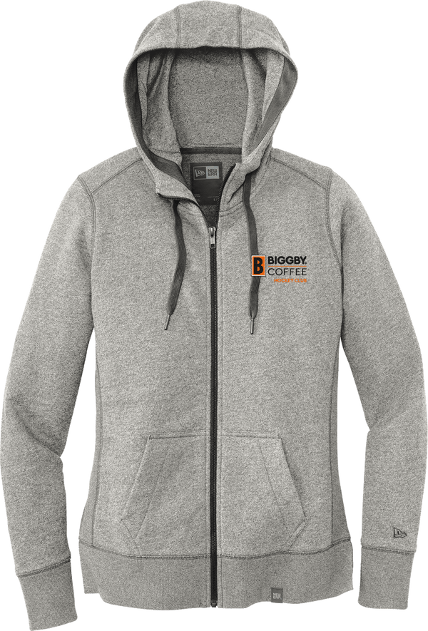 Biggby Coffee Hockey Club New Era Ladies French Terry Full-Zip Hoodie