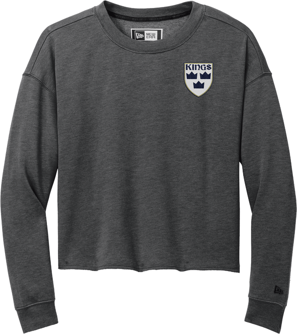 North Jersey Kings New Era Ladies Tri-Blend Fleece Crop Crew