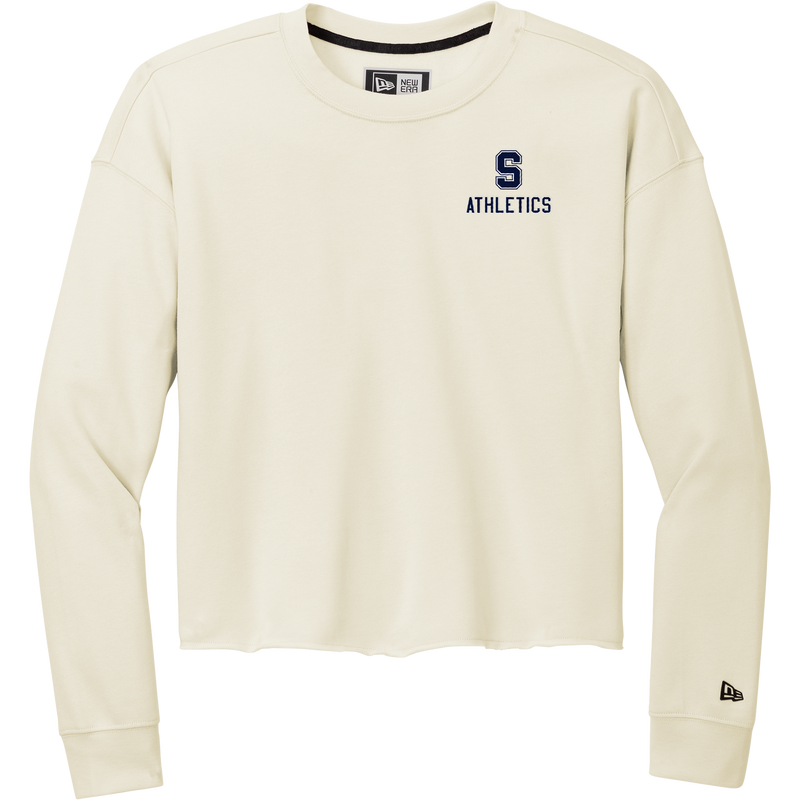 Midd South Athletics New Era Ladies Tri-Blend Fleece Crop Crew