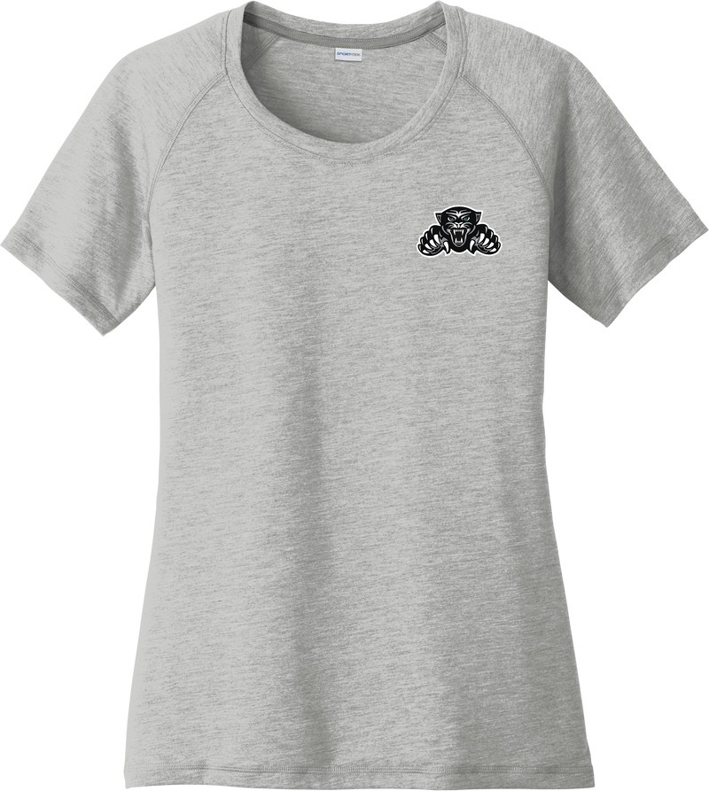 Igloo Jaguars Ladies PosiCharge Tri-Blend Wicking Scoop Neck Raglan Tee