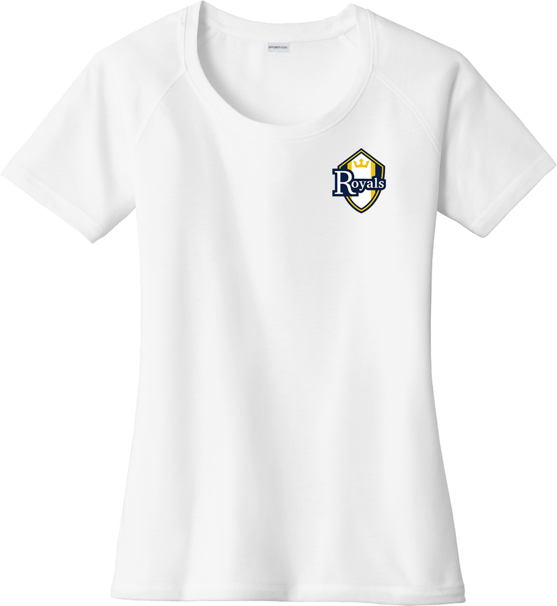 Royals Hockey Club Ladies PosiCharge Tri-Blend Wicking Scoop Neck Raglan Tee