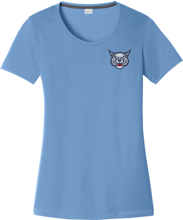 CT Bobcats Ladies PosiCharge Competitor Cotton Touch Scoop Neck Tee