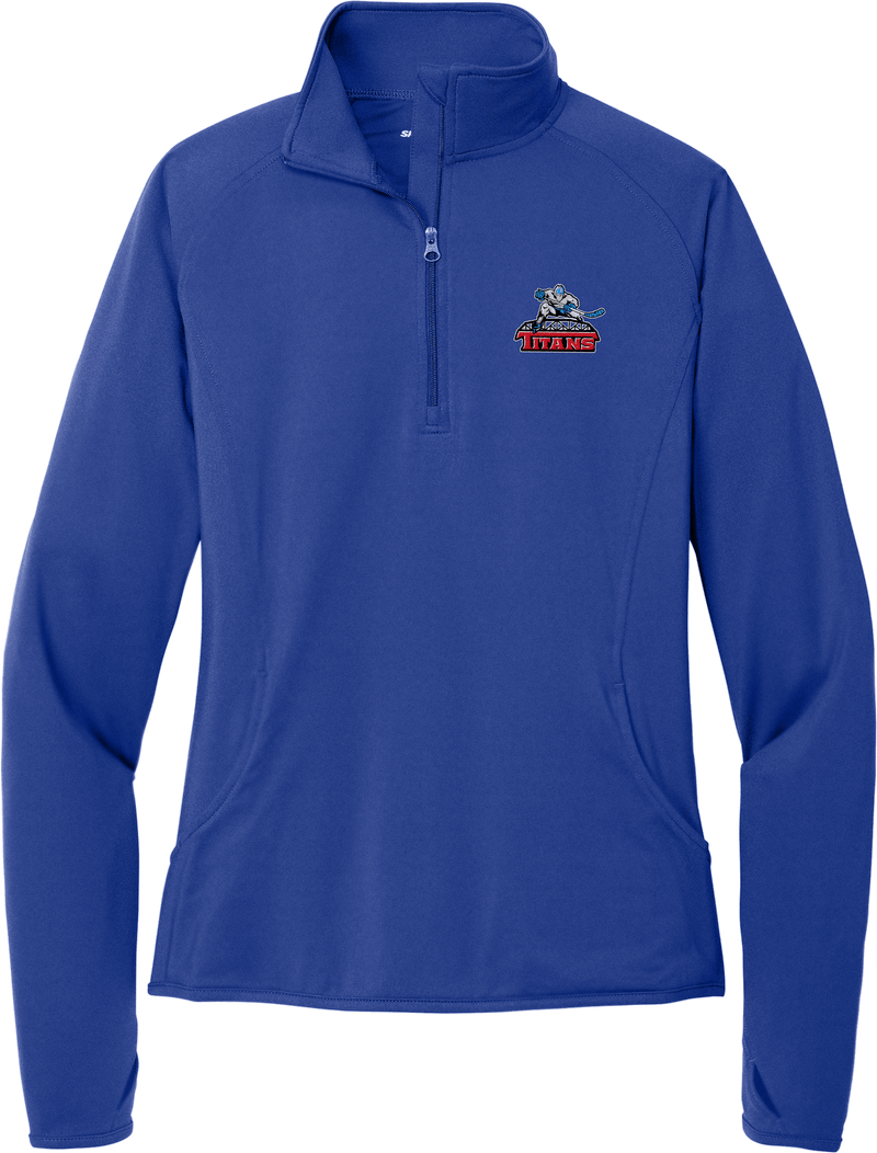 NJ Titans Ladies Sport-Wick Stretch 1/4-Zip Pullover