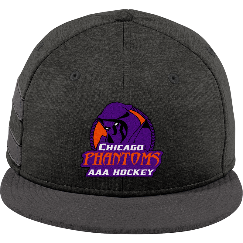 Chicago Phantoms New Era Shadow Heather Striped Flat Bill Snapback Cap