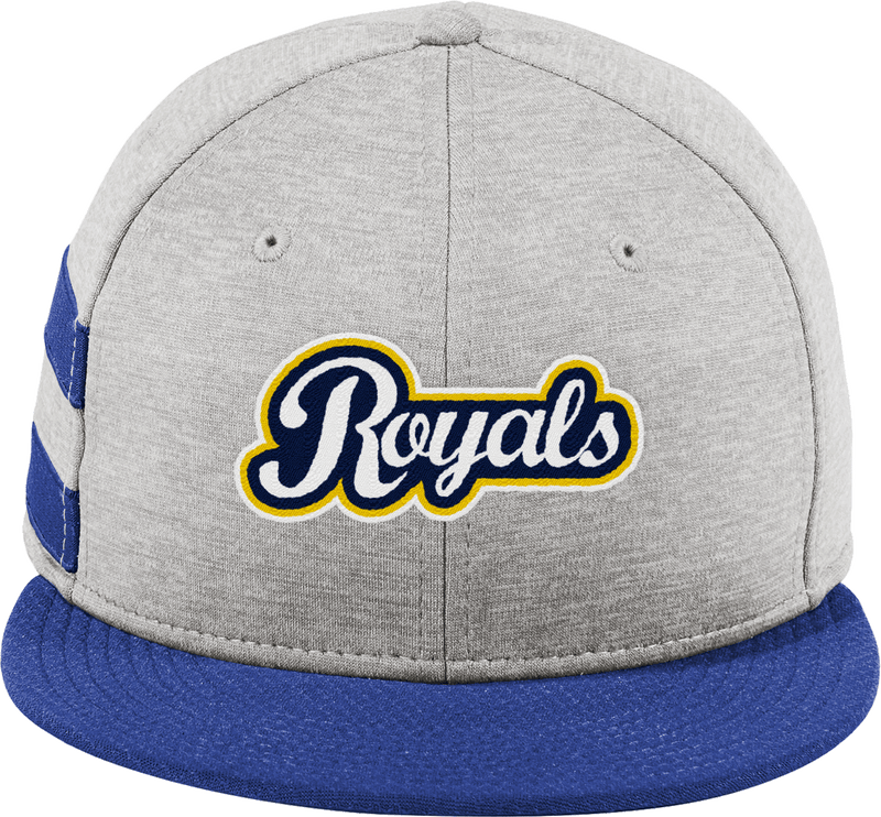 Royals Hockey Club New Era Shadow Heather Striped Flat Bill Snapback Cap