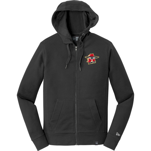 NY Aviators New Era French Terry Full-Zip Hoodie