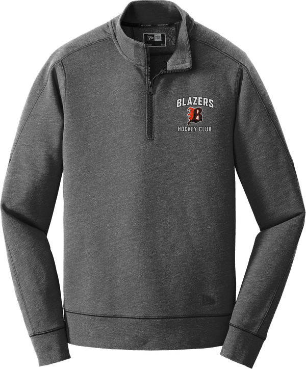 Philadelphia Blazers New Era Tri-Blend Fleece 1/4-Zip Pullover