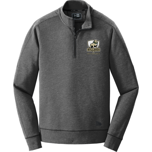 HVM Bulldogs New Era Tri-Blend Fleece 1/4-Zip Pullover