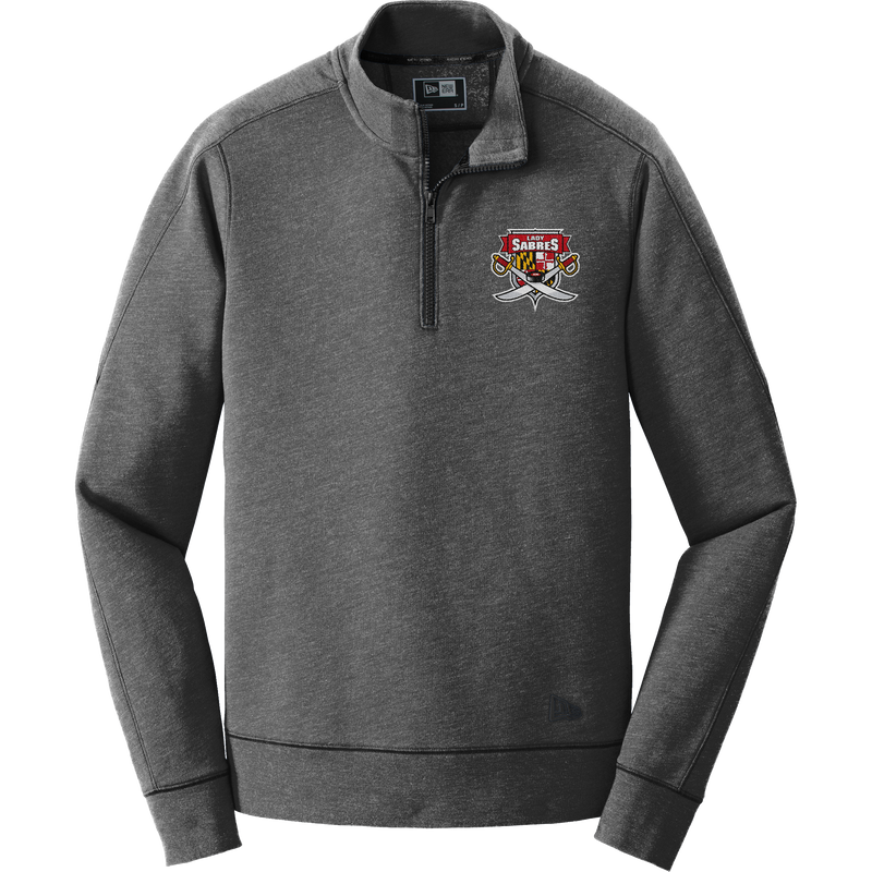 SOMD Lady Sabres New Era Tri-Blend Fleece 1/4-Zip Pullover