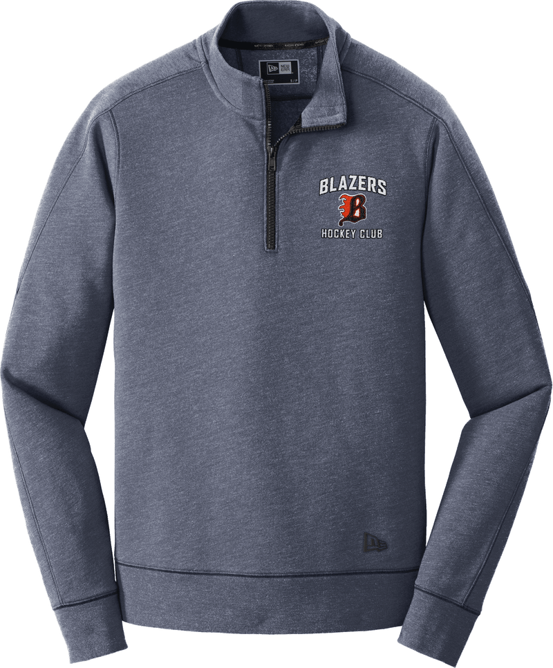 Philadelphia Blazers New Era Tri-Blend Fleece 1/4-Zip Pullover