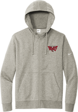 York Devils Nike Club Fleece Sleeve Swoosh Full-Zip Hoodie