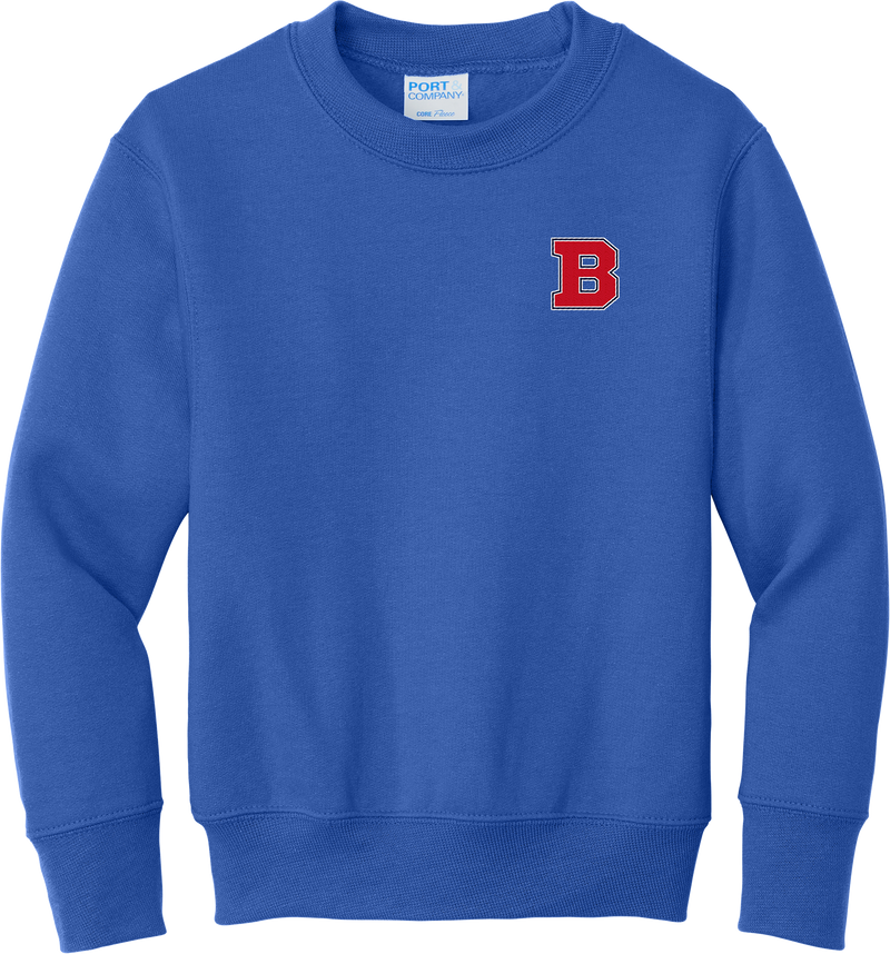 CT Bobcats Youth Core Fleece Crewneck Sweatshirt