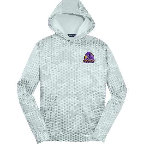 Jr. Phantoms Youth Sport-Wick CamoHex Fleece Hooded Pullover