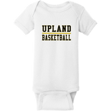 Upland Basketball Infant Short Sleeve Baby Rib Bodysuit