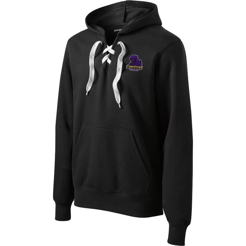 Phantoms Selects Lace Up Pullover Hooded Sweatshirt