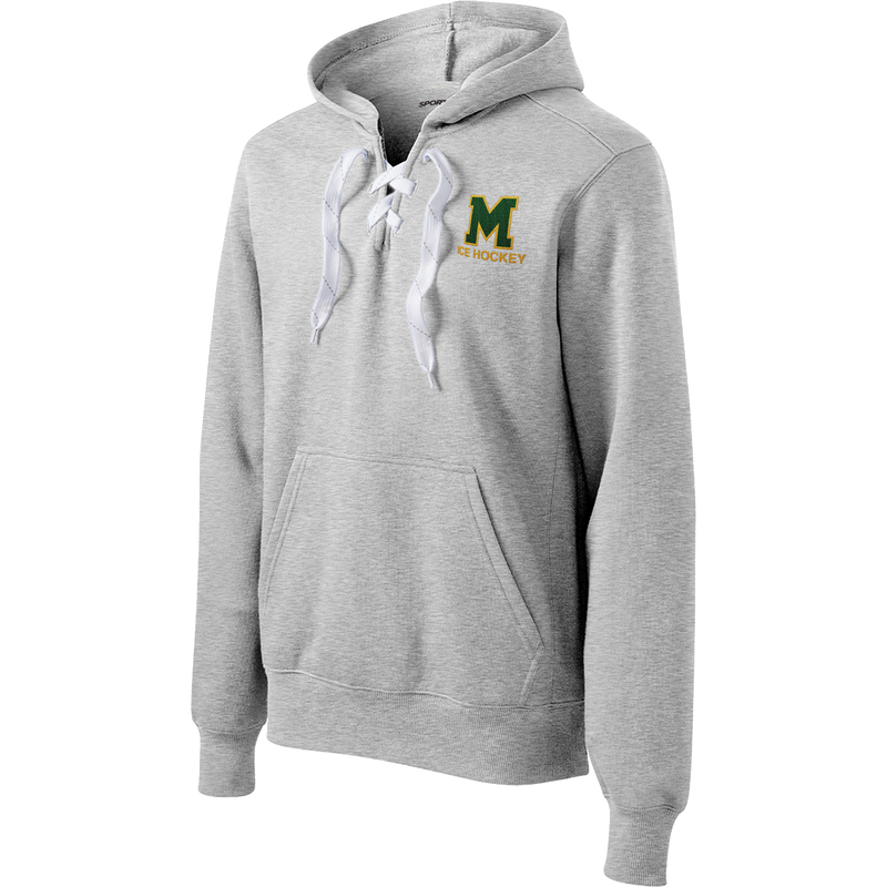 HVM Montgomery Lace Up Pullover Hooded Sweatshirt