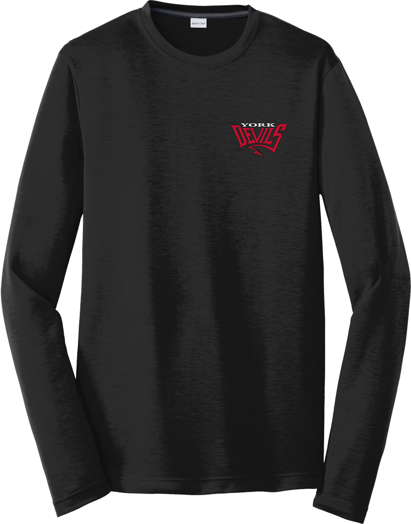 York Devils Long Sleeve PosiCharge Competitor Cotton Touch Tee