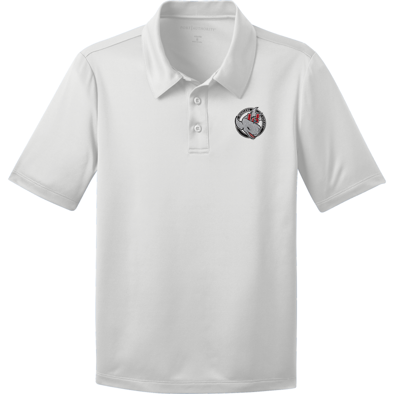 CT Whalers Tier 2 Youth Silk Touch Performance Polo