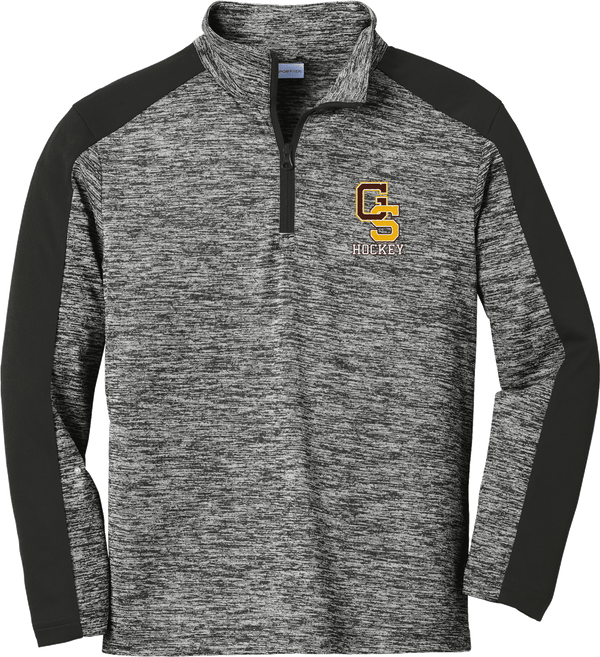 Greensburg Salem Youth PosiCharge Electric Heather Colorblock 1/4-Zip Pullover